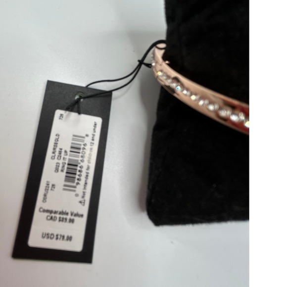 Kate Spade New York Claire Rose Gold Crystal Bangle Bracelet #305 - Picture 3 of 3